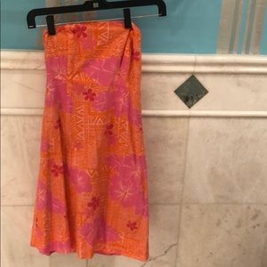 Strapless Orange Lilly Pulitzer